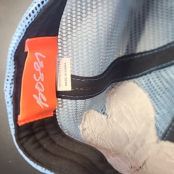 Bossi Neoprene Trucker Hat w Leather Skull Patches - Picture 5 of 5